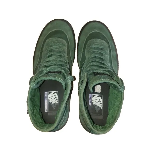 Men’s Vans Off The Wall x Gilbert Crockett High Top Sneakers/Shoes Green Size 9