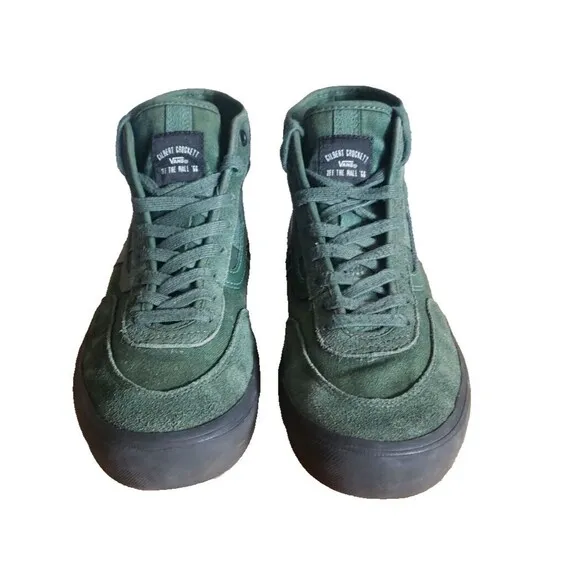 Men’s Vans Off The Wall x Gilbert Crockett High Top Sneakers/Shoes Green Size 9