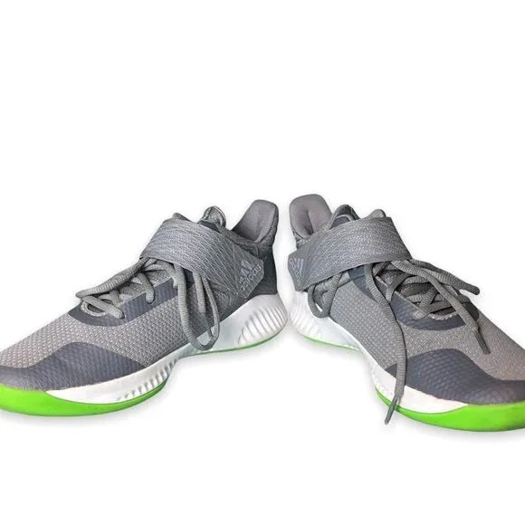 Mens Adidas Explosive Bounce Basketball Grey Lime Green Shoes 6