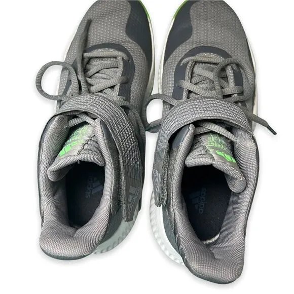 Mens Adidas Explosive Bounce Basketball Grey Lime Green Shoes 6