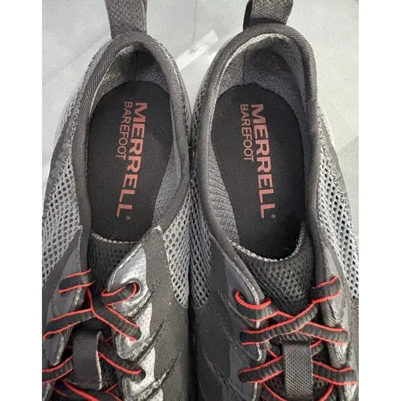Merrell Barefoot Current Glove Men's Trail Hiking Shoes Size 8.5 Black Granite