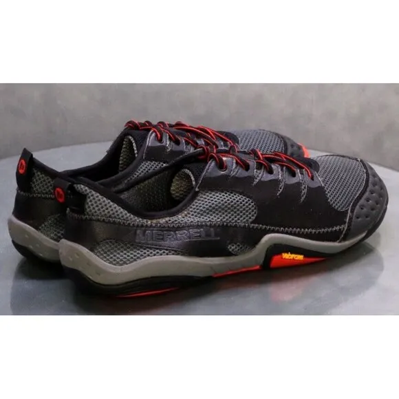 Merrell Barefoot Current Glove Men's Trail Hiking Shoes Size 8.5 Black Granite