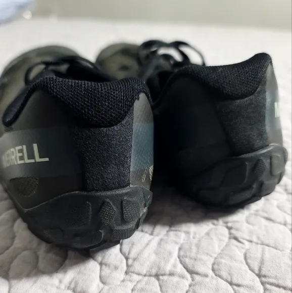 Merrell Men's US 10.5 Vapor Glove 4 Gray Barefoot Trail Running Hiking Shoes