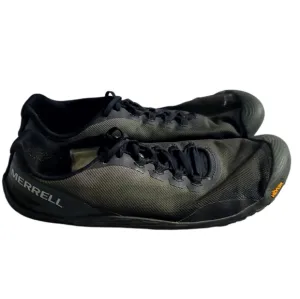 Merrell Men's US 10.5 Vapor Glove 4 Gray Barefoot Trail Running Hiking Shoes