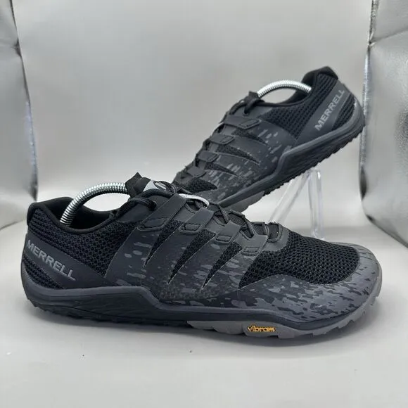 Merrell Trail Glove 5 Barefoot 2 Men’s 10.5 Running Shoes Athletic Black J62283