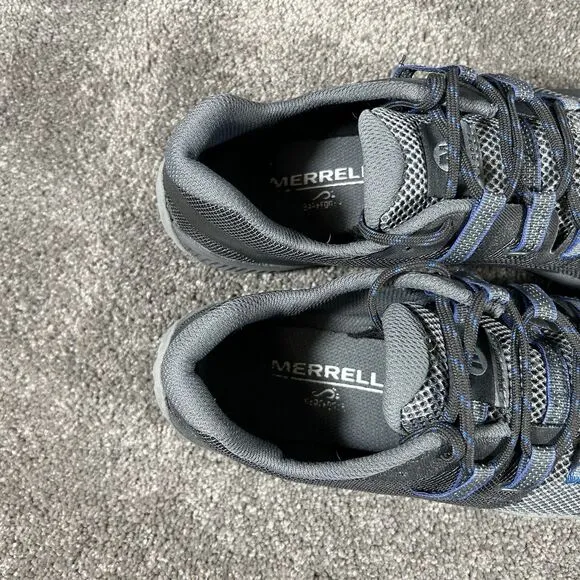 Merrell Trail Glove 6 Trail Running Hiking Shoes Gray Blue J135387 Men’s Sz 11.5