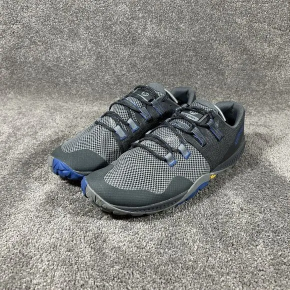 Merrell Trail Glove 6 Trail Running Hiking Shoes Gray Blue J135387 Men’s Sz 11.5
