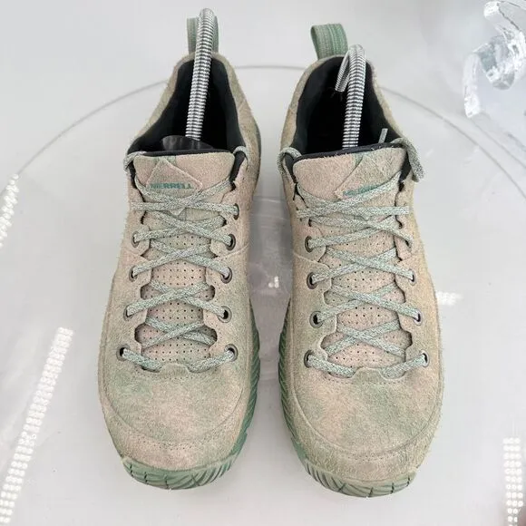 Merrell MQM Ace LTR FP 1TRL Trail Running shoes Women's Size 9.5 Green Leather