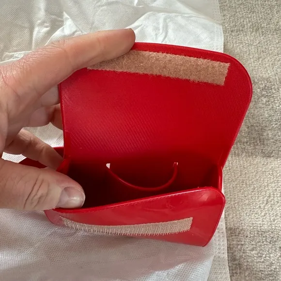 Mini Melissa Com Pochette Red Shoes and Bag Red (Size 9)
