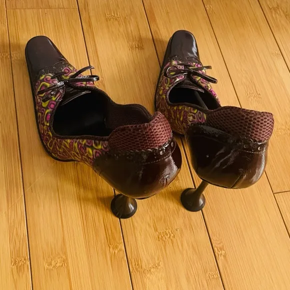 Miu Miu by Prada Brown and Multicolor Women's Shoes 39