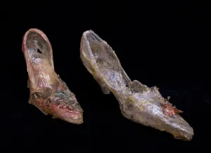 Mixed Media Resin Shoe Sculptures ~ Lilium Shoes