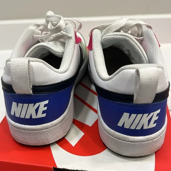 Mommy &amp; me Nike court borough low recraft pair: white, obsidian, rose 13c &amp; 6.5Y