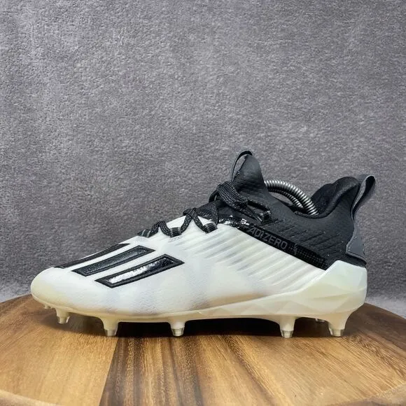 NEW adidas Adizero TD Football Cleats Boots Shoes EF7610 White Black Men's Sz 9