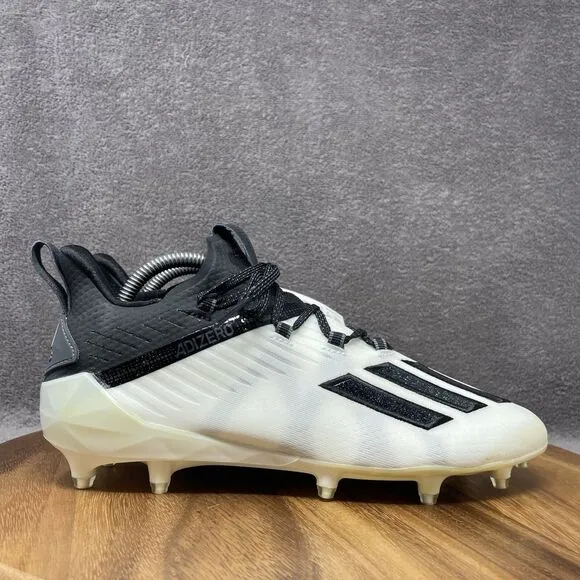 NEW adidas Adizero TD Football Cleats Boots Shoes EF7610 White Black Men's Sz 9