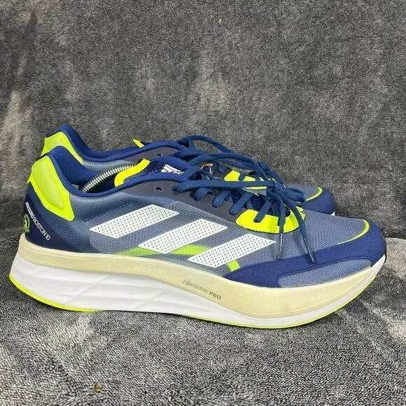 New Adidas Adizero Boston 10 Marathon Men's Size 11.5 Shoes Victory Blue