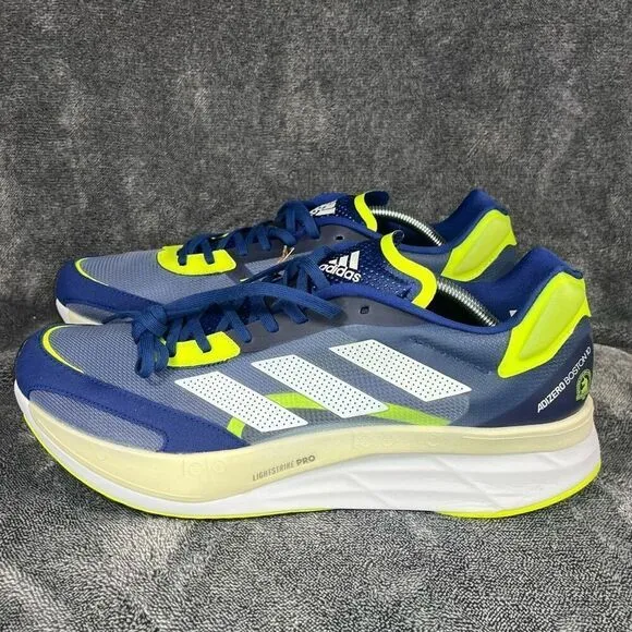 New Adidas Adizero Boston 10 Marathon Men's Size 11.5 Shoes Victory Blue