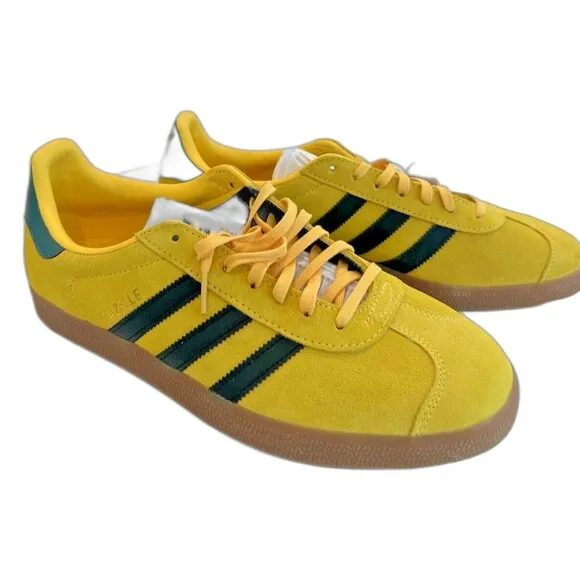 NEW Adidas Gazelle Jamaica Football Federation Yellow green soccer Mens 11