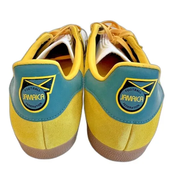 NEW Adidas Gazelle Jamaica Football Federation Yellow green soccer Mens 11