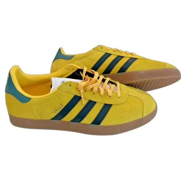 NEW Adidas Gazelle Jamaica Football Federation Yellow green soccer Mens 11