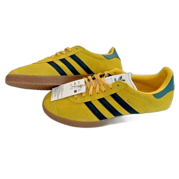 NEW Adidas Gazelle Jamaica Football Federation Yellow green soccer Mens 11
