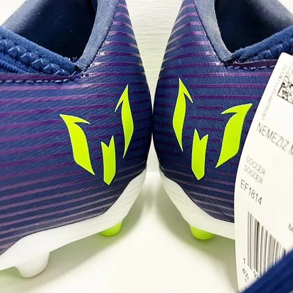 NEW Adidas Messi Nemeziz 19.3 Kids Youth FG Soccer Blue Cleats Shoes Size 3.5