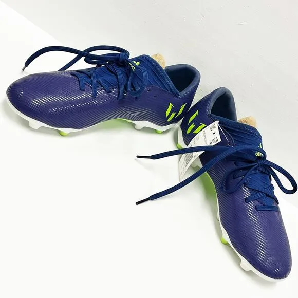 NEW Adidas Messi Nemeziz 19.3 Kids Youth FG Soccer Blue Cleats Shoes Size 5