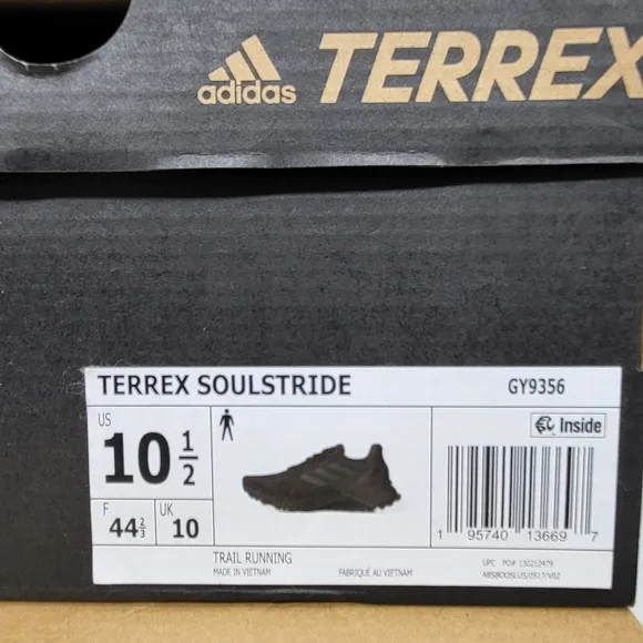 New Adidas Terrex Soulstride Men's Trail Running Shoes Size 10.5