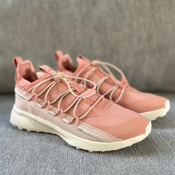 NEW adidas Terrex Voyager 21 Canvas Hiking Fz3338 Halo Blush W sz-7.5 Sneakers