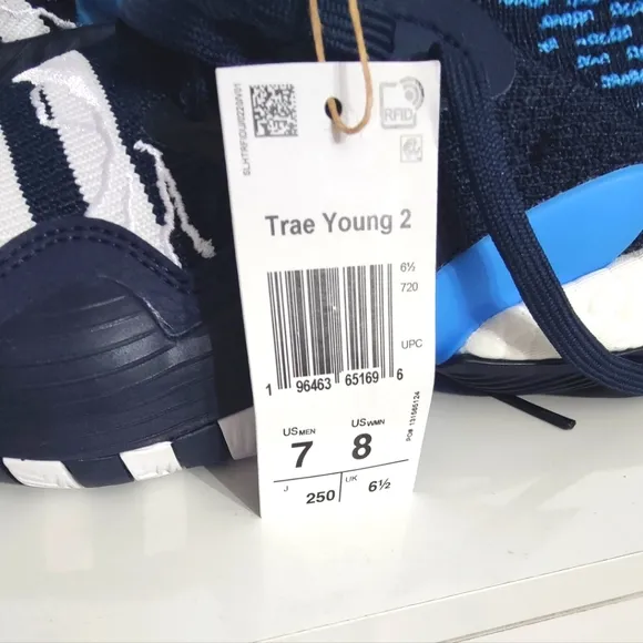 New adidas Trae Young 2.0 Ink Blue Men's Basketball Shoes ID2210 size 7