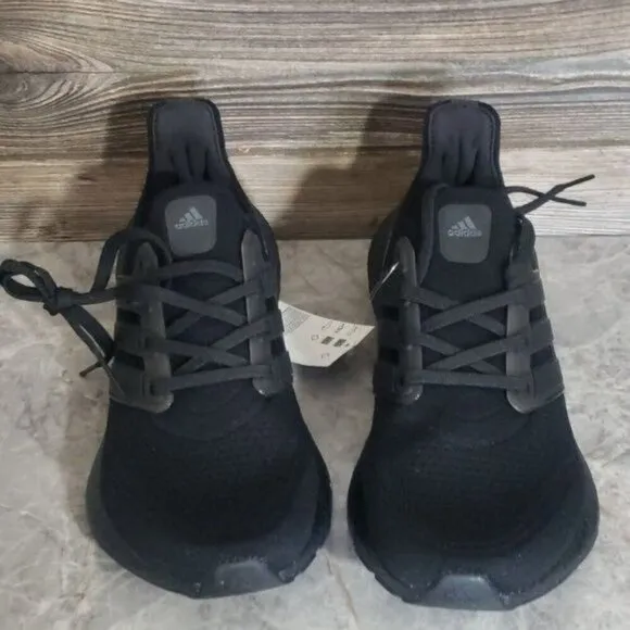 New Adidas Ultraboost 21 Black Running Sneakers Gym Workout Shoes