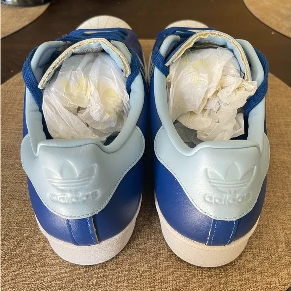 New Adidas Very Rare Blue/Sky Blue Superstar Shoes 9.5 Men’s US