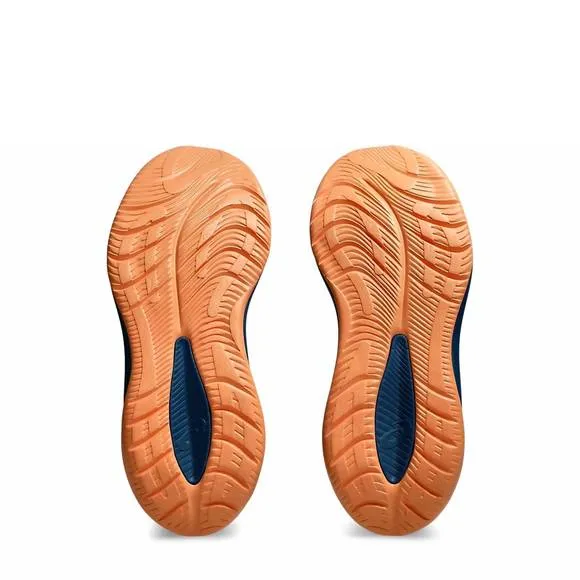 NEW ASICS men's gel-cumulus 26 running shoes in rich navy/faded orange