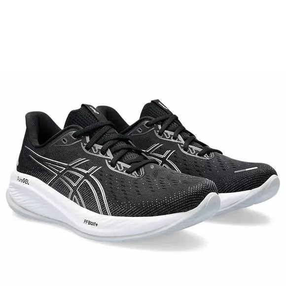 NEW ASICS men's gel-cumulus 26 running shoes - wide in black/concrete