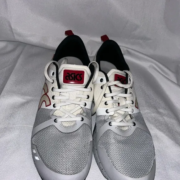 New Asics Men's Gel-Lyte One Eighty, White / Red, Gray  H6L3N, Size 10.5