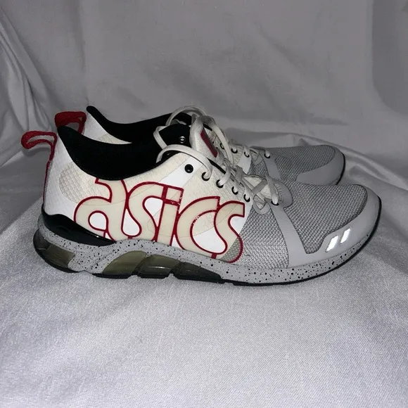 New Asics Men's Gel-Lyte One Eighty, White / Red, Gray  H6L3N, Size 10.5