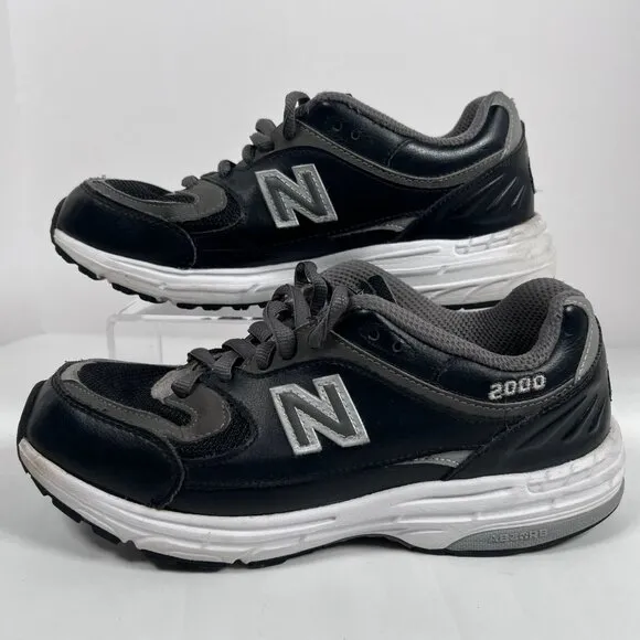 New‎ Balance 2000 Special Edition Running Shoes Black Gray White Womens 8