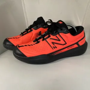 New Balance 696 V5 Court Tennis Shoes Mens size 11 Sneakers Neon Orange