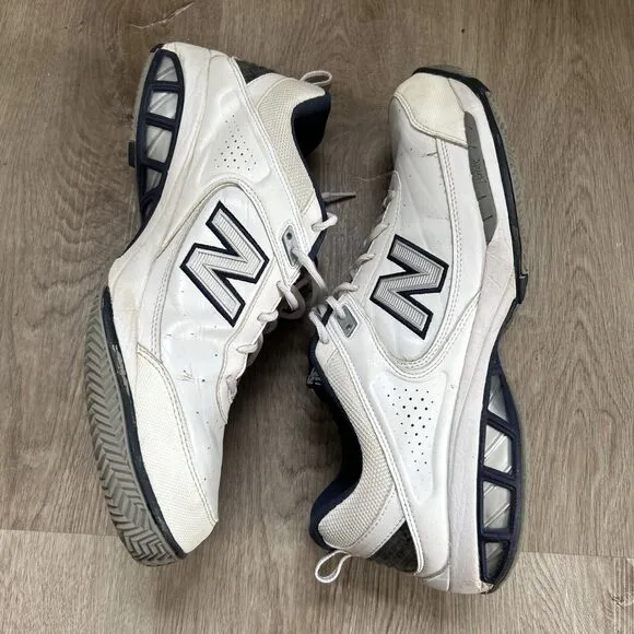 New Balance 806 Tennis Shoes Men's 13 D White Athletic Pickleball Court Sneakers