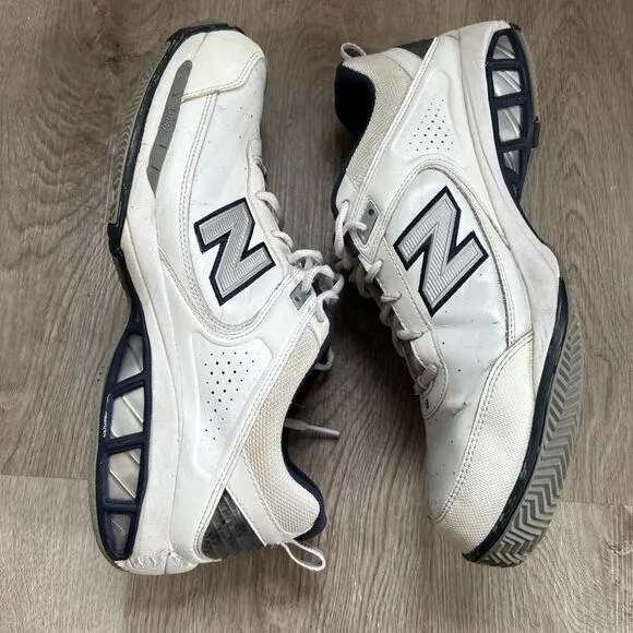 New Balance 806 Tennis Shoes Men's 13 D White Athletic Pickleball Court Sneakers