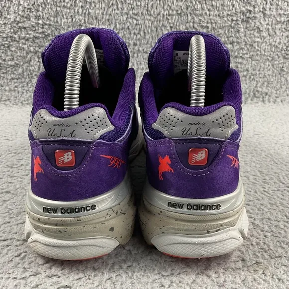 New Balance 990v3 Boston Marathon Womens 8.5 B Running Shoes Lace Up Purple