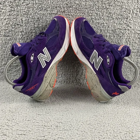 New Balance 990v3 Boston Marathon Womens 8.5 B Running Shoes Lace Up Purple