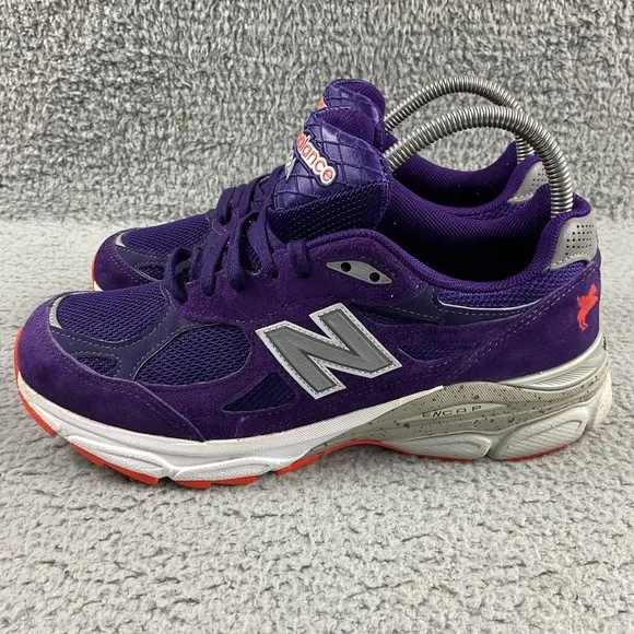 New Balance 990v3 Boston Marathon Womens 8.5 B Running Shoes Lace Up Purple