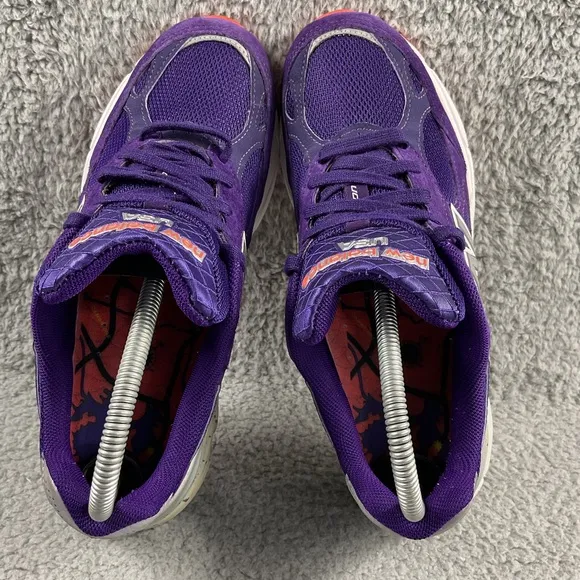 New Balance 990v3 Boston Marathon Womens 8.5 B Running Shoes Lace Up Purple