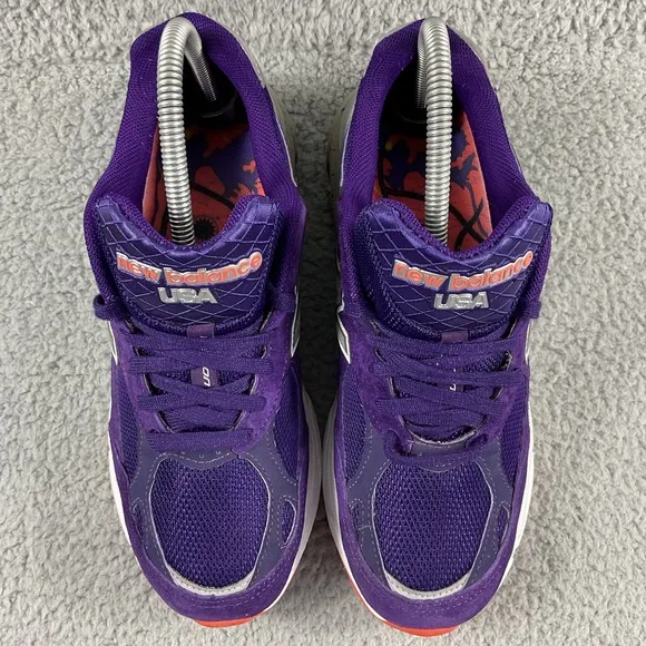 New Balance 990v3 Boston Marathon Womens 8.5 B Running Shoes Lace Up Purple