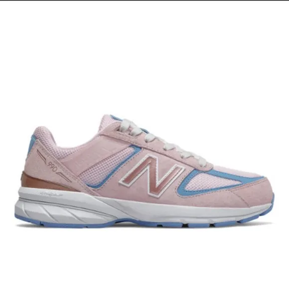 New Balance 990v5 Shoes - Cherry Blossom/Team Carolina