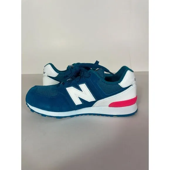 New Balance Girls 574 V1 Size 4 M Big Kids Blue Running Sneakers Shoes NEW