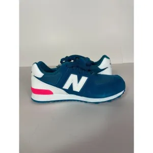 New Balance Girls 574 V1 Size 4 M Big Kids Blue Running Sneakers Shoes NEW
