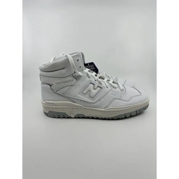 New Balance Men's 650 Sneakers BB650RWW Triple White Size 9.5 Brand New