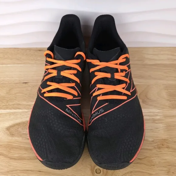 New Balance Minimus TR Sneakers Mens Size 10.5 Black Orange Trail Running Shoes