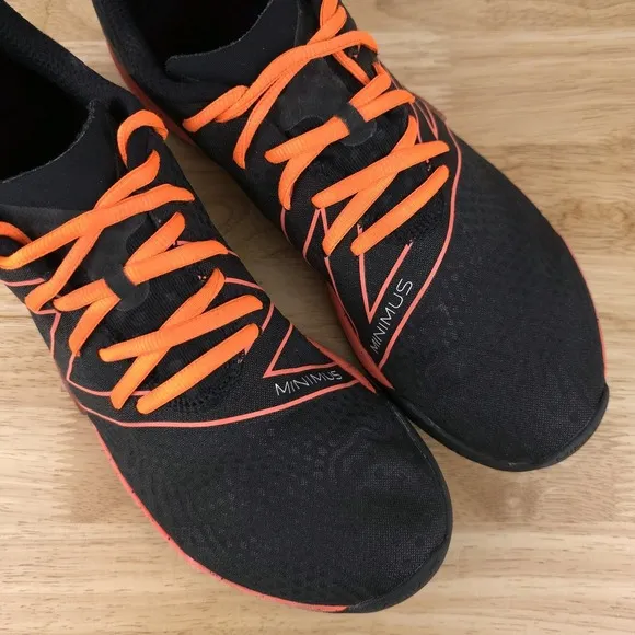 New Balance Minimus TR Sneakers Mens Size 10.5 Black Orange Trail Running Shoes